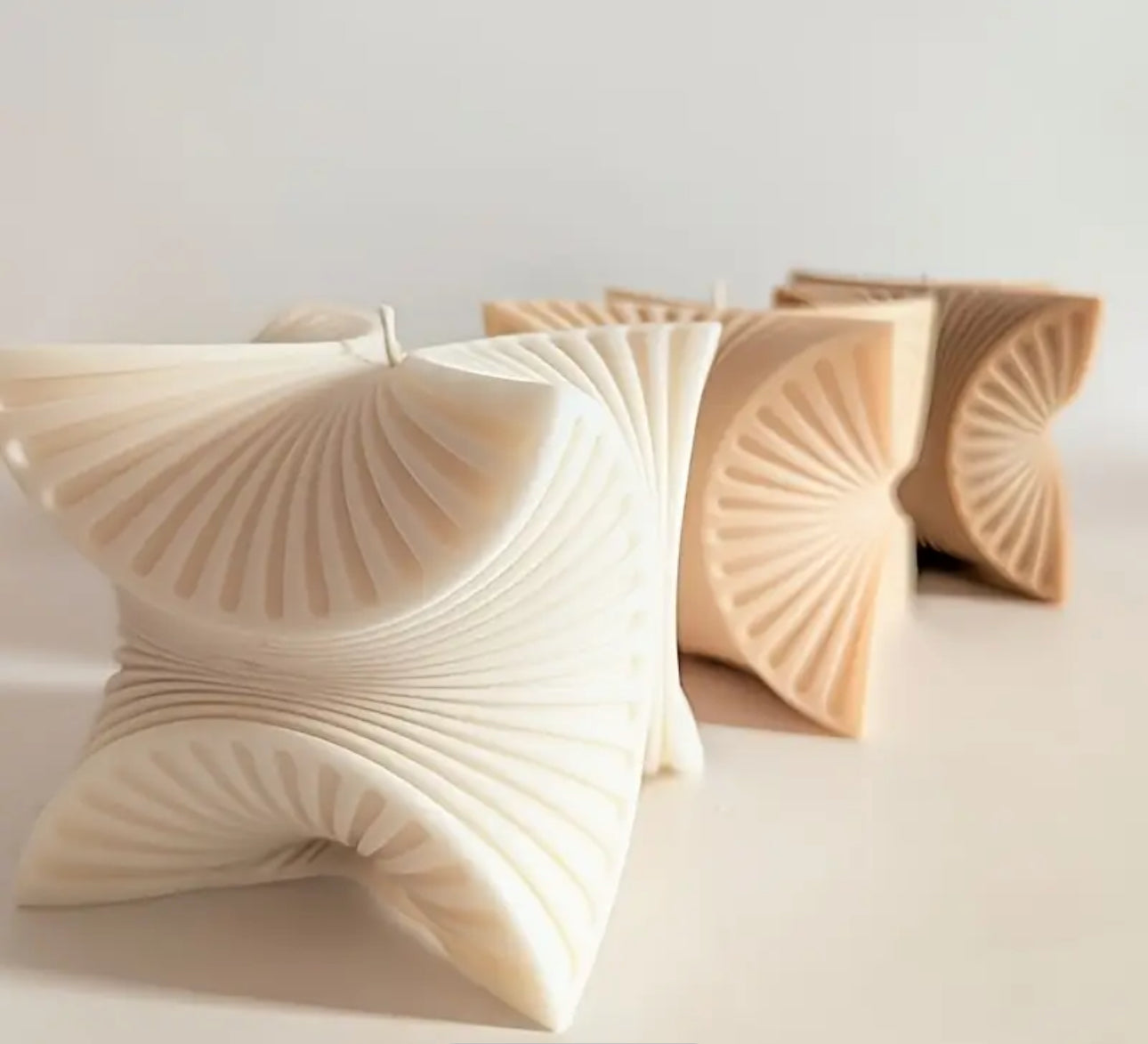 Abstract cube candle